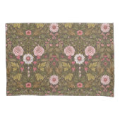 Wilde tuin op koffiebruin kussensloop (Voorkant-Links)