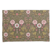 Wilde tuin op koffiebruin kussensloop (Voorkant-Rechts)