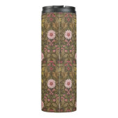 Wilde tuin op koffiebruin thermosbeker (Achterkant)