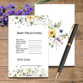 Wilde tuinbloei Baby shower Predica Game
