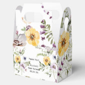 Wilde tuinbloemen feest bedankdoosjes (Geopend)