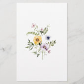 Wilde tuinbloemen voor het Baby shower (Achterkant)