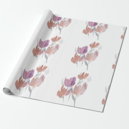 Wilde tulpen cadeaupapier