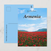 Wilde tulpen in Alaverdi Armenië Briefkaart (Voorkant / Achterkant)
