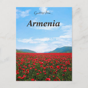 Wilde tulpen in Alaverdi Armenië Briefkaart