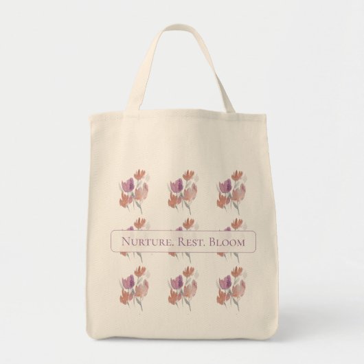 Wilde tulpen tote bag (Voorkant)