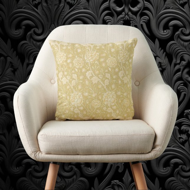 Wilde tulpen van William Morris, Vintage bloemen k Kussen (Wild Tulips by William Morris, Vintage Flowers Art Throw Pillow)