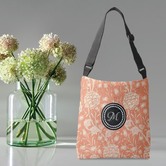 Wilde tulpen William Morris Pattern Peach Crossbody Tas