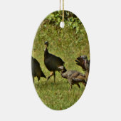 Wilde Turkije, Camouflage-kleuren Keramisch Ornament (Rechts)