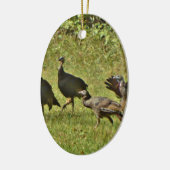 Wilde Turkije, Camouflage-kleuren Keramisch Ornament (Links)