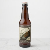 Wilde Turkije (man) van de Amerikaanse vogels van Bier Etiket (Voorkant)