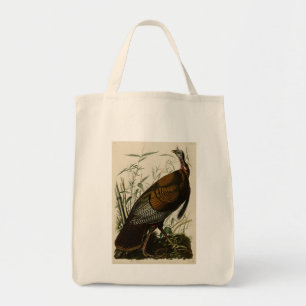 Wilde Turkije (man) van de Amerikaanse vogels van Tote Bag