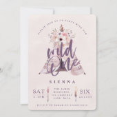 Wilde uitnodiging voor een tienjarig feest (Voorkant)