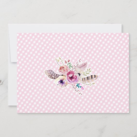 wilde uitnodigingen , de grote , eerste verjaardag (Achterkant)