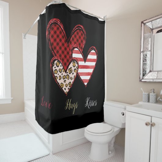 Wilde valentijn douchegordijn (In situ)