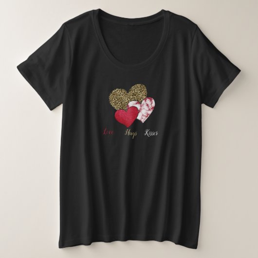 Wilde valentijn grote maat t-shirt (Design voorkant)