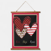 Wilde valentijn  hangend wandkleed (Voorkant)