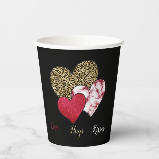 Wilde valentijn papieren bekers (Voorkant)