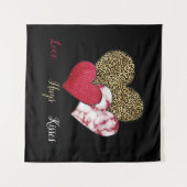 Wilde valentijn wandkleed (Voorkant (horizontaal))