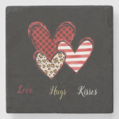 Wilde valentine stenen onderzetter (Voorkant)