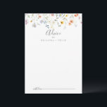 Wilde veelkleurige bloemenbruiloft advieskaart<br><div class="desc">Deze wilde veelkleurige bloemenbruiloft advies kaart is perfect voor een rustieke bruiloft. Het ontwerp is voorzien van waterverf roze, blush, paarse, marine en witte sierbloemen met smaragdgroene bladeren. Deze kaarten zijn ideaal voor een bruiloft, vrijgezellenfeest, baby shower, afstudeerfeest & meer. Personaliseer de kaarten met de namen van de bruid en...</div>