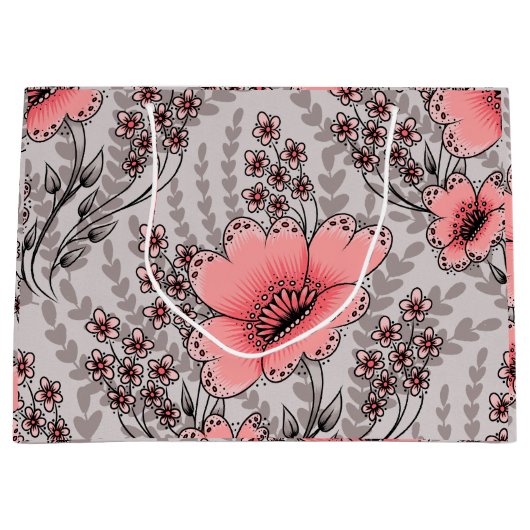 Wilde velden patroon cadeautas (Voorkant)