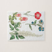 Wilde ventilator botanische afdruk legpuzzel (Horizontaal)