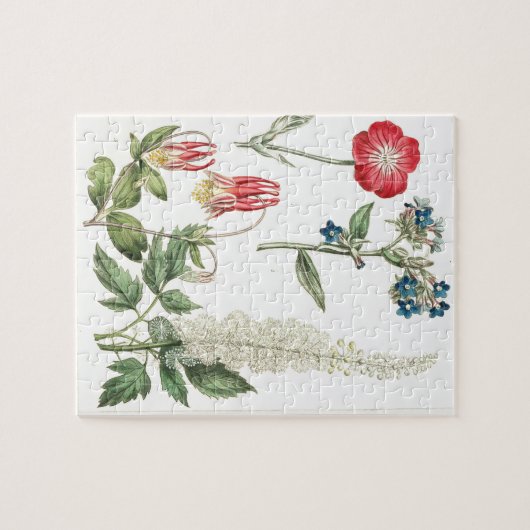 Wilde ventilator  botanische afdruk legpuzzel (Horizontaal)