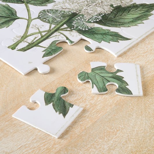 Wilde ventilator  botanische afdruk legpuzzel (Zijkant)