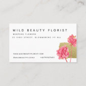 Wilde ventilator en goudpenseel visitekaartje (Achterkant)