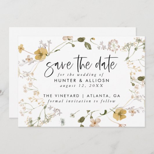 Wilde ventilator slaat de datum op kaart (Voorkant / Achterkant)