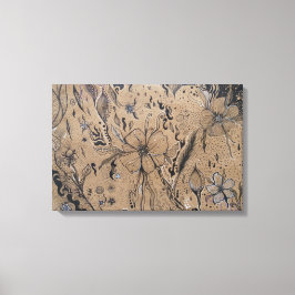 Wilde ventilatortekening canvas afdruk