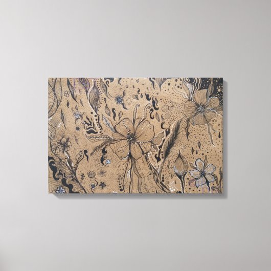 Wilde ventilatortekening canvas afdruk (Voorkant)