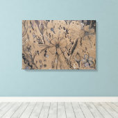 Wilde ventilatortekening canvas afdruk (Insitu (Houten vloer))