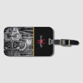 Wilde verbinding: Wolf en Meisje Bagagelabel (Voorkant (horizontaal))