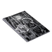 Wilde verbinding: Wolf en Meisje Notitieboek (Rechterzijde)