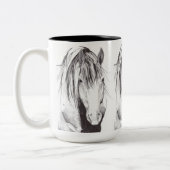 Wilde verf tweekleurige koffiemok (Links)