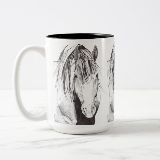 Wilde verf tweekleurige koffiemok (Links)