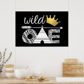 Wilde Verjaardag Achtergrond Poster (Keuken)