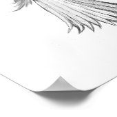 Wilde vetzuren met servet poster (Hoek)