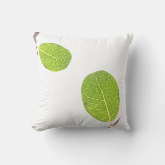 Wilde Vijgen Rijke Groene Blad Kussen Worp Kussen (Voorkant)