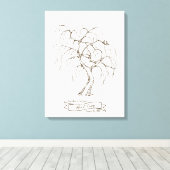 Wilde vingerafdrukstructuur wekken canvas afdruk (Insitu (Houten vloer))