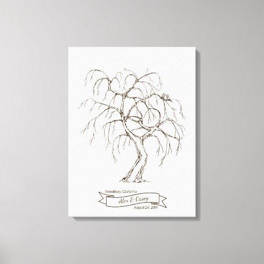 Wilde vingerafdrukstructuur wekken canvas afdruk (Voorkant)