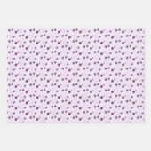 Wilde Violets Waterverf Handgeschilderd Inpakpapier Vel (Voorkant 3)