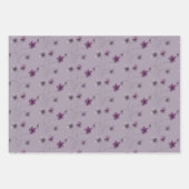 Wilde Violets Waterverf Handgeschilderd Inpakpapier Vel (Voorkant)