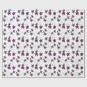 Wilde Violets Waterverf Handgeschilderd monogramme Cadeaupapier (Vlak)