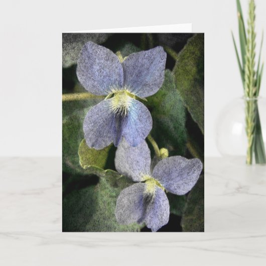 Wilde Violetten Kaart (Voorkant)