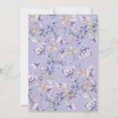 Wilde viooltjes doop kaart (Achterkant)