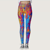 Wilde vlammen.... leggings (Voorkant)