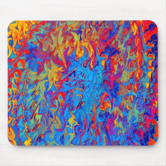 Wilde vlammen.... muismat (Voorkant)